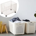 thumbnail image 6 of Laundry Basket Dirty Clothes Basket Clothing Sorting Rack with Modern Iron Design for Bedroom Laundry Room Gym, 6 of 9