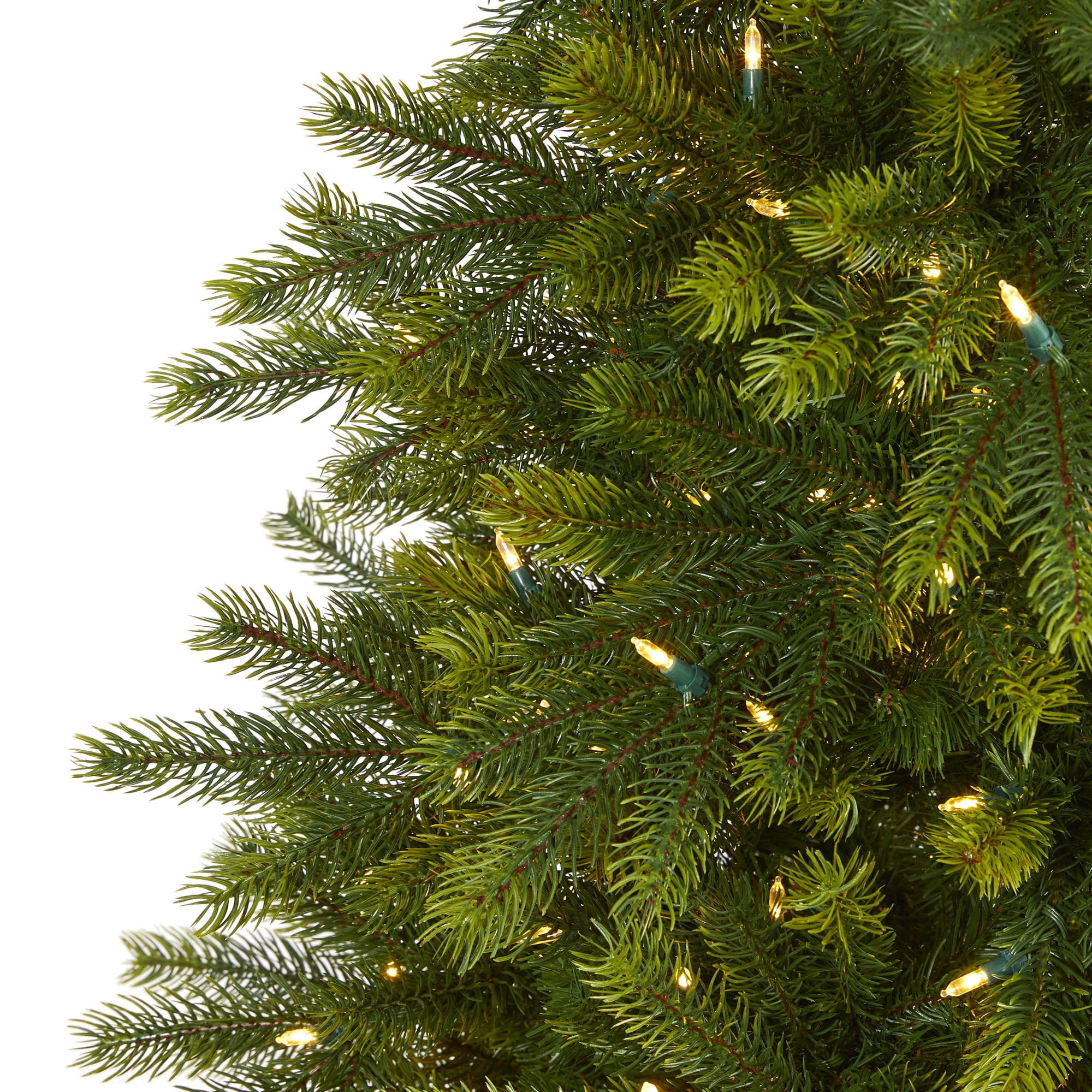 Nearly Natural 5' Manchester Fir Artificial Christmas Tree in Decorative Planter with 250 LED Lights