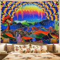 thumbnail image 2 of Sun Rise Trippy Tapestry, 2 of 5