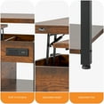 thumbnail image 4 of Craftian 4-in-1 Lift Top Coffee Table with RGB Light, Storage, Power Outlets, Dual Tops, Brown, 4 of 10