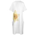 thumbnail image 4 of Vestido de verano de silueta de Narciso para mujer traje holgado con bolsillos elegante para fiesta diario, 4 of 6