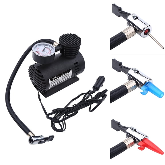 LYUMO Portable Air Compressor Pump 12V Mini Handheld Inflator for Cars, Bikes, Balls & More 300 PSI
