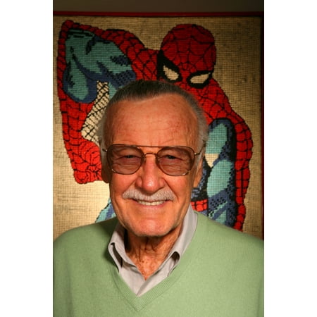 Stan Musial Signed Photo - Higher Fees Apply Stan Lee Posing For A Portrait For Exclusive Portraits Stan Lee Photographed With Spider Man Memorabilia In His Office Beverly Hills Ca March 28 2008 Photo By Zach CordnerEverett Col