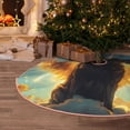 thumbnail image 6 of Kdxio Golden Cloud Winged Dog Print Christmas Tree Skirt Christmas Xmas Tree Skirts Mat for New Year Holiday Christmas Party Decorations-36", 6 of 7