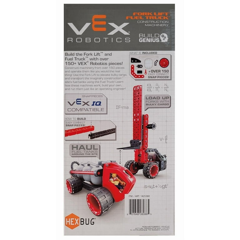 HexBUG VEX Robotics Red Fork Lift and Fuel Truck STEM Over 150