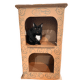 thumbnail image 5 of PetPro 2 Floor ,Cat Condo with Eco-Friendly Corrugated Cardboard, Brown, 5 of 9