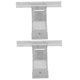 thumbnail image 5 of FESTFENDS 2Ud Gancho J Soporte Para Cables De Galvanizado Para Puertas Enrollables Plata, 5 of 8