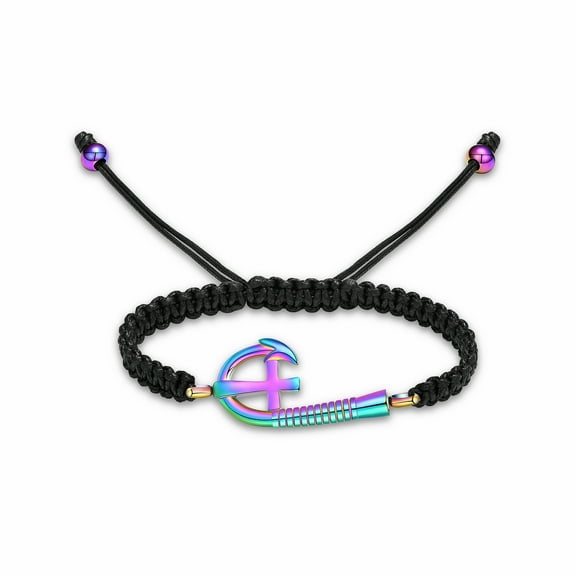 Anchor Urn Bracelet for Ashes Cremation Bracelet for Ashes Hand Rope Ash Bracelet for Men Women Memorial Ashes Holder
