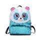 thumbnail image 1 of Bolso de hombro con diseño de panda creativo, mini mochila de lentejuelas, bolsa de viaje para niños y niñas (azul cielo), 1 of 7