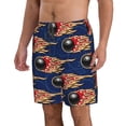 thumbnail image 2 of Balery Bowling Ball And Flame Traje de Baño Estilo Hawaiano para Hombre, Shorts de Secado Rápido con Bolsillos-X-Large, 2 of 6