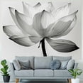 thumbnail image 4 of Nawypu Black and White Flowers Tapestry Home Decor Painting, 4 of 6