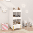 thumbnail image 2 of Jopath Kid Bookcase,3 Tier Wooden Bookshelf with Chalkboard Side for Playroom,Bedroom,White, 2 of 5