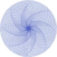 thumbnail image 1 of Ahgly Company Tapis Rond Lavable en Machine Intérieur Transitionnel Bleu Lavande, 8 Pieds Rond, 1 of 7