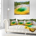 thumbnail image 3 of Designart Bright Morning Glory Pool - Landscape Photo Throw Pillow - 18x18, 3 of 5