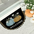 thumbnail image 5 of Honmine 15.8x23.6in Half Round Door Mat Thanksgiving Pumpkin, Indoor Entrance Half Circle Area Rug Semi Circular Door Mat Half Moon Rug for Floor Bathroom Kitchen Fireplace, 5 of 6