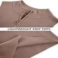 thumbnail image 5 of Womens Sleeveless Zipper Knit Crop Tops Short Knit Sweater Tops, 5 of 6