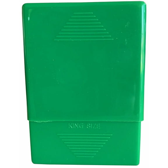 Green Crush-Proof Plastic 2 Piece Cigarette Case For King & 100s - 3203
