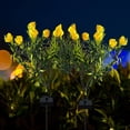 thumbnail image 3 of Solar Garden Lights Outdoor Waterproof, 2 Pack LED Solar Flower Lights Decorative Garden Décor Outside for Flower Pathway Lawn Light Party Decorations, Multicolor, 3 of 7