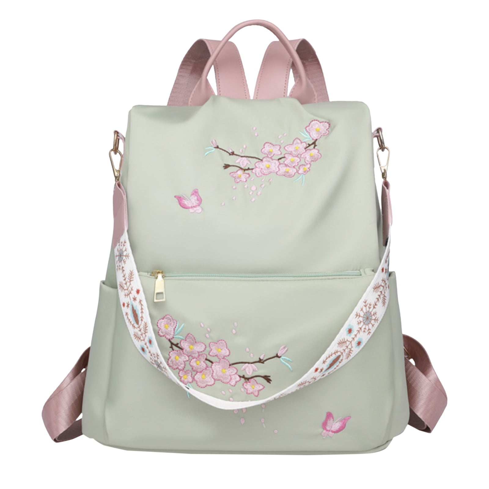 Faraee Womens Backpack Purse Leather Shoulder School Bags Anti Theft Travel Top Handle Satchel Green