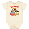thumbnail image 3 of Inktastic Golden Retriever Loved by a Boys or Girls Baby Bodysuit, 3 of 5