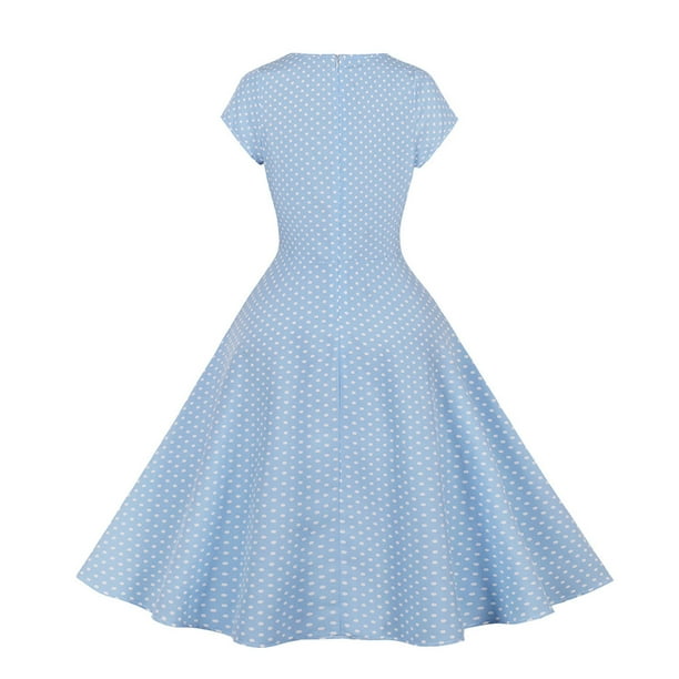 Odeerbi Dresses for Women 2025 Homecoming Dresses Beach Floral Print  Sleeveless Tank Swing Dress Light Blue - Walmart Business Supplies