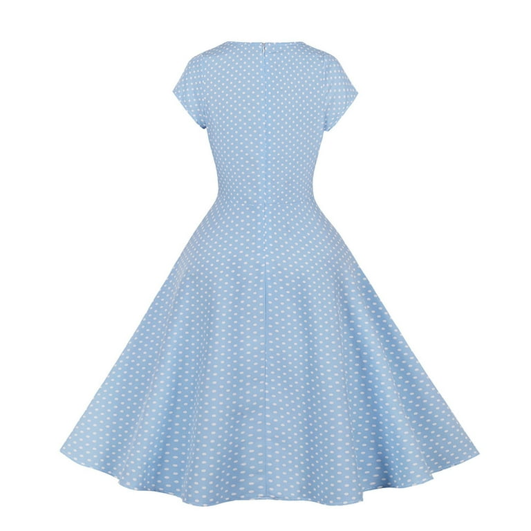 Odeerbi Dresses for Women 2025 Homecoming Dresses Beach Floral Print  Sleeveless Tank Swing Dress Light Blue - Walmart.com