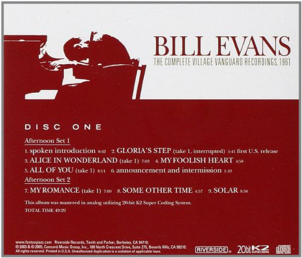 Bill Evans Trio - The Complete Village Vanguard Recordings