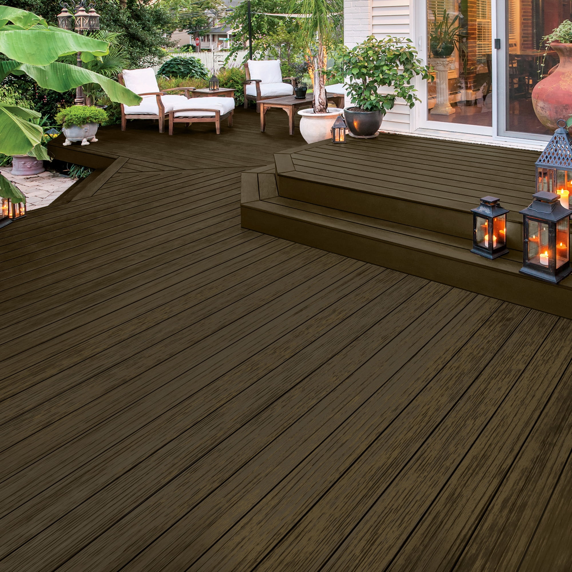 Olympic Maximum 1 Gallon ST-2014 Ebony Semi-Transparent Exterior Stain and Sealer in One Low VOC
