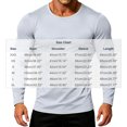 thumbnail image 3 of LEKWK Mens T Shirt Soft Basic Long Sleeve Crewneck Lightweight Shirts Stretch Regular Fit Casual Daily Layering Tee Workout Travel Fall Spring Tops Gray XXL, 3 of 7