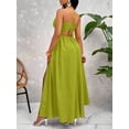 thumbnail image 2 of Crisscross Tie Backless Halter Swing Maxi Dress for Women, 2 of 10