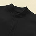 thumbnail image 7 of UAMVSH Unisex Baby Footed Button down Rompers Comfy Long Sleeve Boys Girls Clothes Newborn Infant Cotton Bodysuit Jumpsuits(3-6 Months,Black), 7 of 7