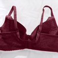 thumbnail image 5 of UPPADA Wired Bras for Women Plus Size Bra Clearance Brasieres De Mujer Savings Push Up Bra Lace,Wine Xl, 5 of 7