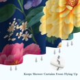 thumbnail image 6 of Pioneer Flower Floral Print Pattern Shower Curtain 36"x72" ,Bathroom Decorative Shower Curtains Set with 12 Hooks,Modern Waterproof Washable Shower Curtain, 6 of 6