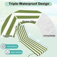 thumbnail image 4 of DTTRA Chaise Lounge Cushions Outdoor, 80 x 26 x 3 Inch, Waterproof Lounge Chair Cushion for Outdoor Furniture, Patio Lounger Pads with Removable Cover Ties Pillow for Pool, Garden Loungers, 4 of 7