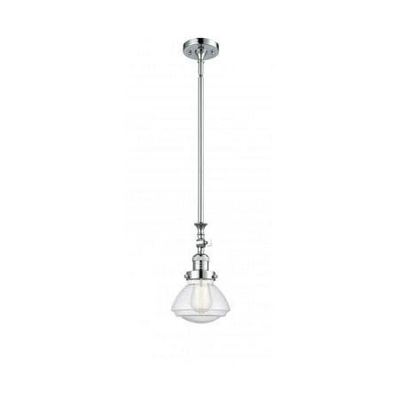 

Polished Chrome Tone Mini Pendants 7 Wide Seedy Glass Steel/Cast Brass Medium Base LED 1 Light Fixture