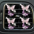 thumbnail image 1 of Car Air Fresheners Vent Clips for Women,4 Pcs Cute Dual Butterfly Diamond Rhinestone Air Freshener Vent Clip Sparkly Bling Car Accessories for Women (Pink), 1 of 5