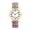 A, variant on Stretch Band Watches for Women: Analog Quartz Bohemian Easy-Read Large Arabic Numeral Expansion Stainless Steel Printed Elastic Band Watch – Versatile Colorful for All Season