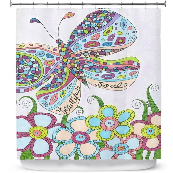 Shower Curtains 70" x 93" from DiaNoche Designs by Valerie Lorimer - Beautiful Soul