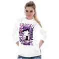 thumbnail image 4 of Kanji Betty Boop Queen of Carefree Women's Long Sleeve T Shirt Brisco Brands S, 4 of 6