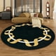 thumbnail image 3 of Home Cloakroom Round Carpet Thickened Anti-slip Mat Modern Style Carpets for Living Room Light Luxury Bedroom Decor Washable Rug My Lux Decor Round, 3 of 12