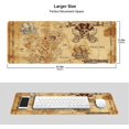 thumbnail image 2 of Skull Pirate Map Large Gaming Mouse Pad,Long Non-Slip Rubber Base for Desk,Stitched Edges Playmat Gifts for Men Women,Mouse Mat Desk Pad for Office Home 31.5×11.8 Inch, 2 of 5