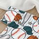 thumbnail image 3 of Gibobby Mameluco niña con estampado de béisbol de dibujos animados de manga corta para niños y niñas, ropa para recién nacidos(Blanco, 6-9 Meses), 3 of 5