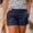 Navy, variant on Green Shorts for Women Wide Leg High Waisted Summer Hot Pants Dressy Cuffed Casual Shorts for Women XXL