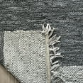thumbnail image 4 of SAFAVIEH Vintage Leather Horatio Braided Fringe Border Runner Rug, Light Grey/Dark Grey, 2'3" x 6', 4 of 7