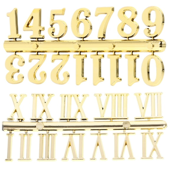 2 Sets Clock Number Assortment for Diy Clock Number Replacement and Accessory