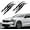 Black, variant on 2PCS Claw Mark Decals for Cars,Car Hood Decal Scratch Stripe Auto Headlight Decal Marks ，Waterproof Vinyl Headligh Sticker for Sports Cars, SUVs, Pickups, Motorcycles(Black)