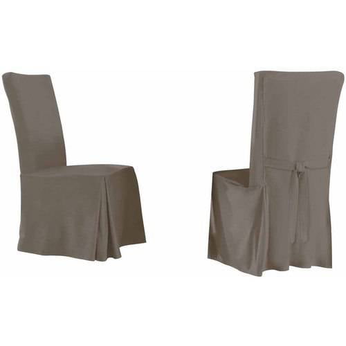 SertaRelaxed Fit Smooth Suede Furniture Slipcover For Dining Room Chair Set 