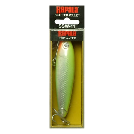 UPC: 0022677086910 | Rapala Saltwater Skitter Walk 11 5/8oz Holographic Chartreuse