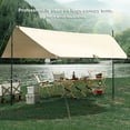 thumbnail image 3 of Adjustable Tent Poles for Camping Set of 2, Viaky Telescoping Aluminum Tarp Rods Heavy Duty for Awnings Canopy Shelter Outdoor Rainfly Portable & Reusable, 38"-93" 3 Sections with Zipper Bag Black, 3 of 7