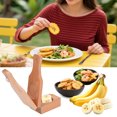 thumbnail image 4 of Foldable Wooden Tostones Maker Kitchen Handheld Tool With Smooth Edges For Effortless Snacks And Baked, 4 of 4